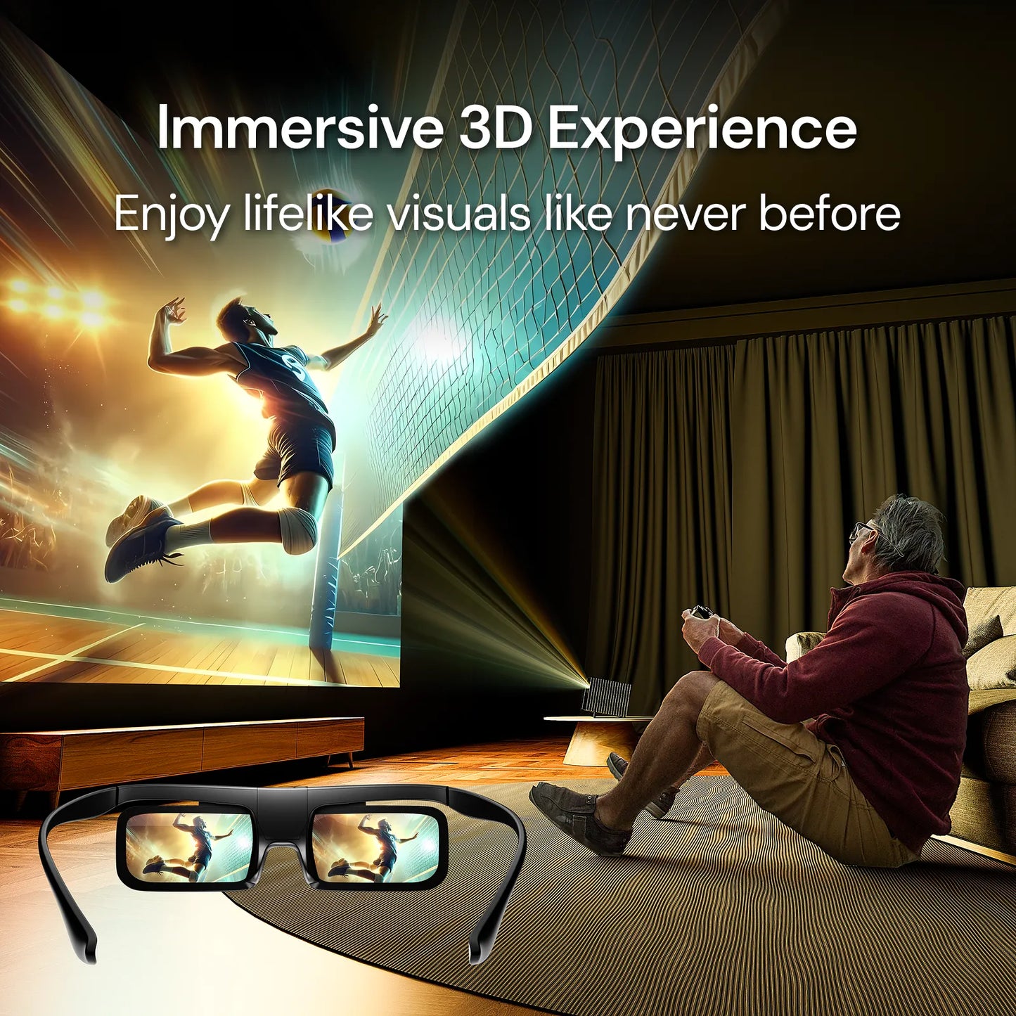 2 Pairs of 3D Glasses