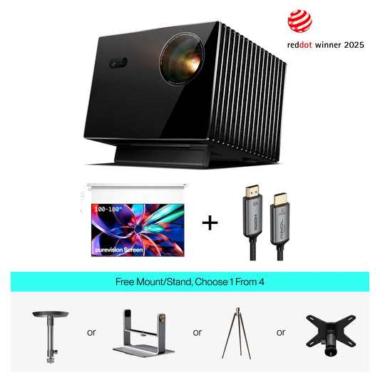 AWOL Valerion Max + FREE PureVision Anti-Speckle Motorized Screen & Accessory