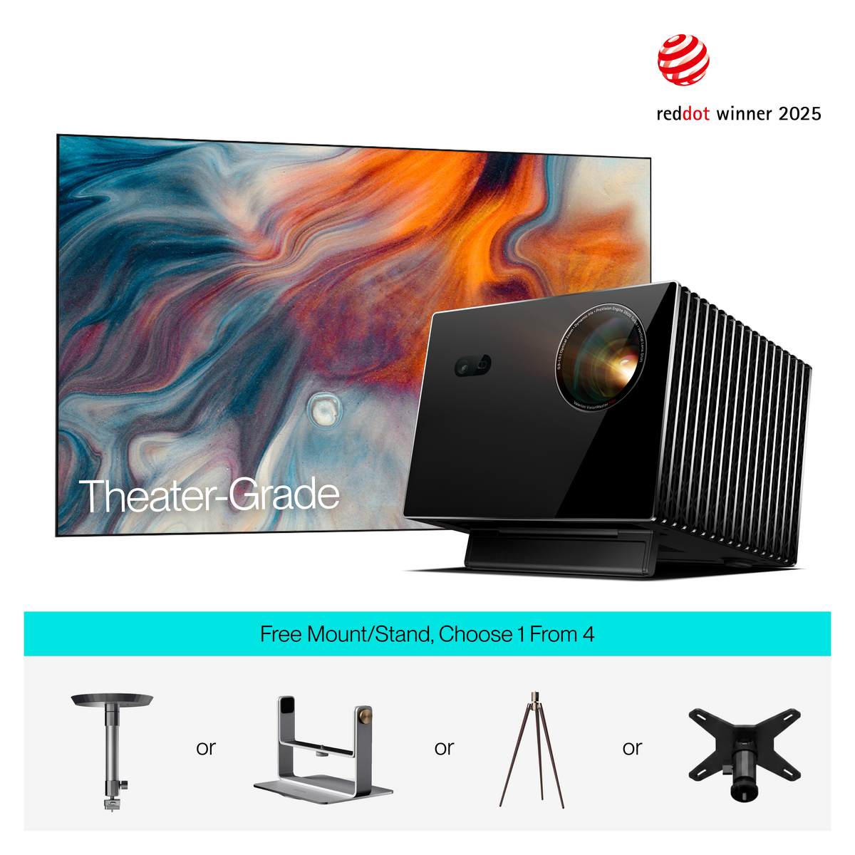 AWOL Valerion Max | Professional Grade 4K Home Theater Projector