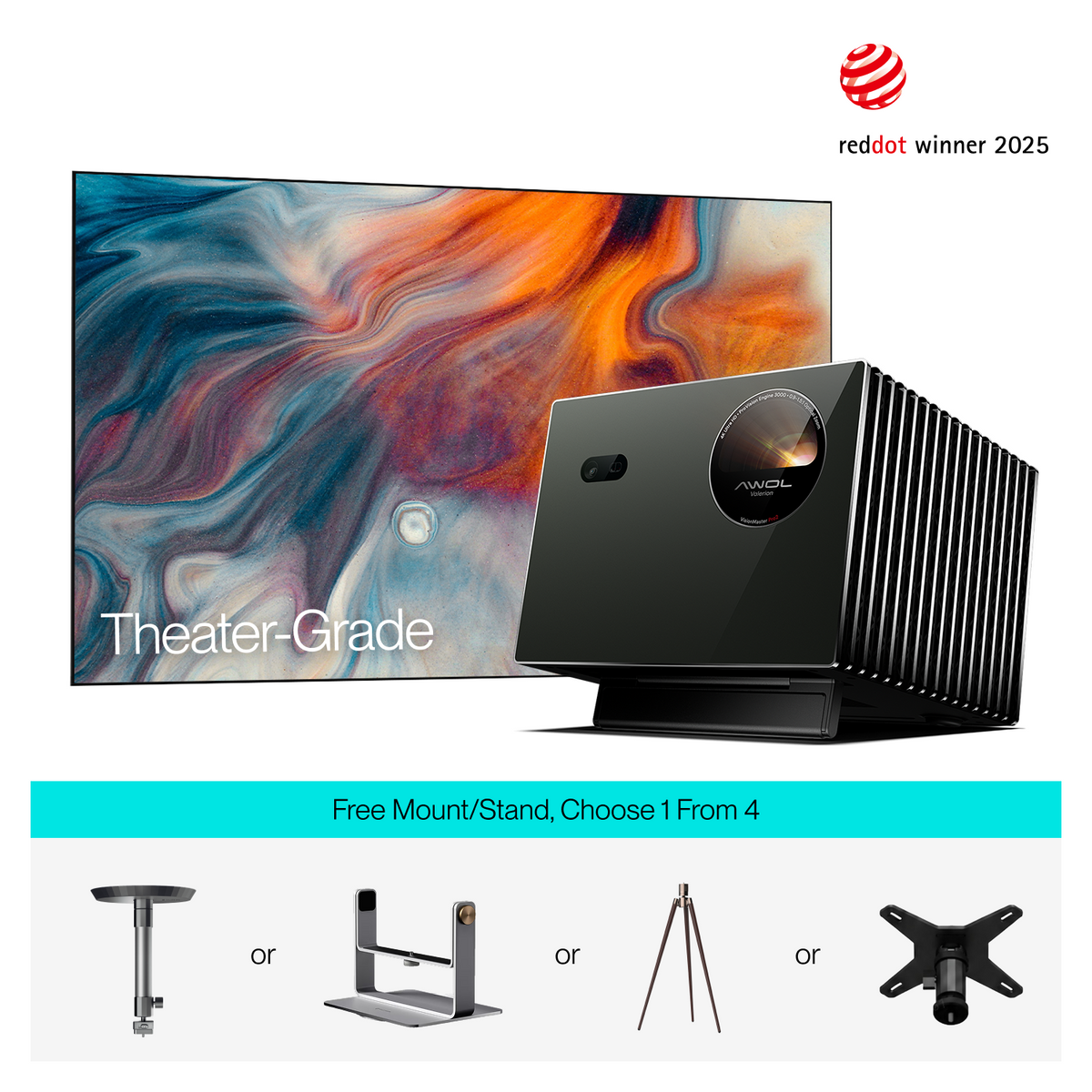 AWOL Valerion Pro 2 | 4K RGB Triple Laser Projector