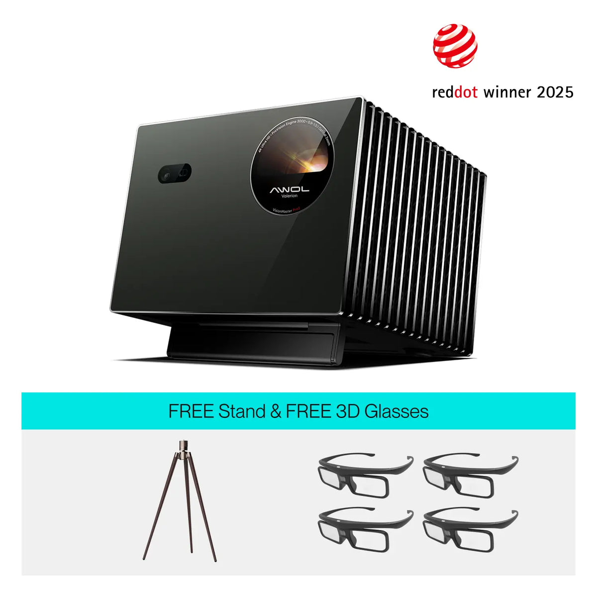 AWOL Valerion Pro 2 + FREE Stand + FREE 3D Glasses*4